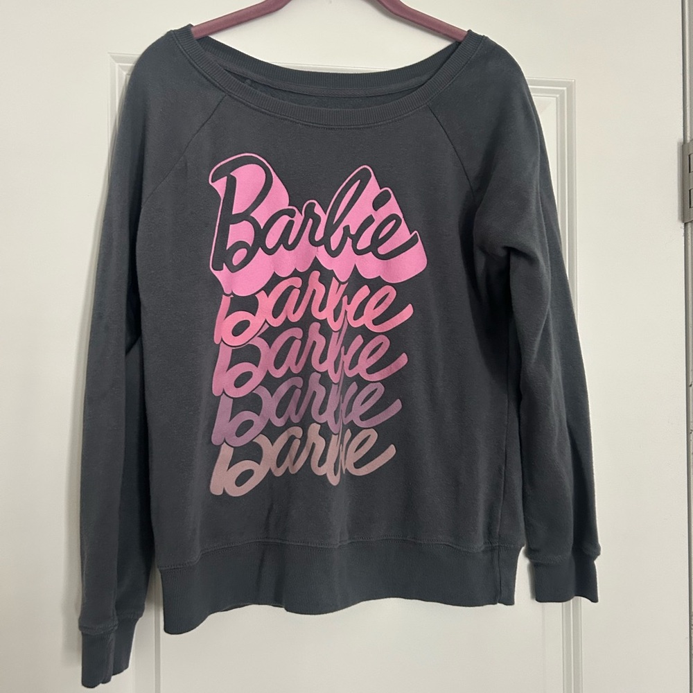 Grayson Threads Gray and Pink Graphic Sweatshirt